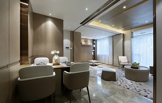 75㎡新中式小戶型暗藏玄機，客廳、茶室秒變臥室？這個設(shè)計火了！