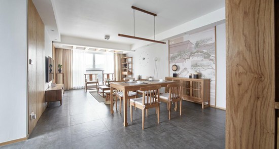 標(biāo)題一：130m2新中式風(fēng)格，東方禪意，不期而遇