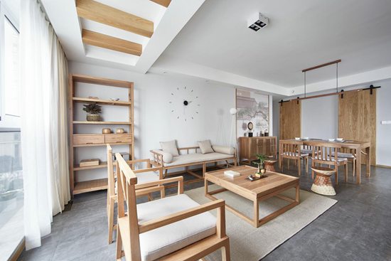 標(biāo)題一：130m2新中式風(fēng)格，東方禪意，不期而遇