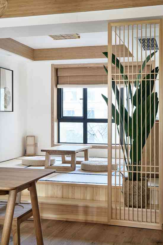 130㎡日式禪意佛系兩居室，原木帶來的滿室清香好獨特^
