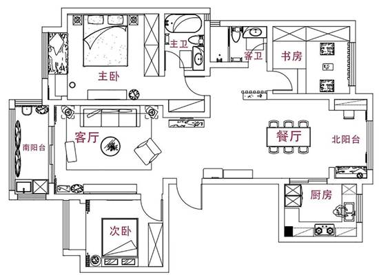 吊頂燈帶、月洞門——打造舒服得不行的125㎡日式MUJI風(fēng)，從此戀上“輕”生活