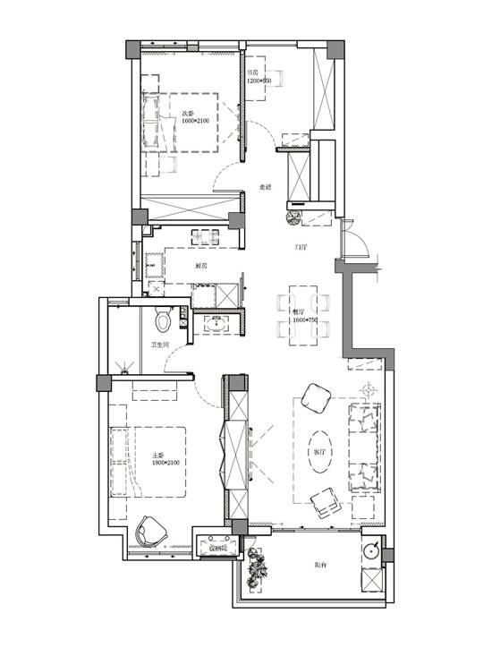 以愛為名，極簡北歐風打造94㎡溫馨小屋，狹長戶型也有春天